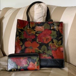 Patricia Nash Floral Purse and Wallet
